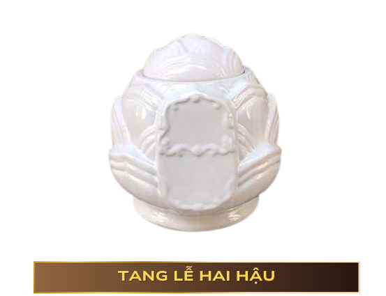 HỦ TRO CỐT HOA SEN TRẮNG - M1